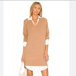 Layered sweater dress